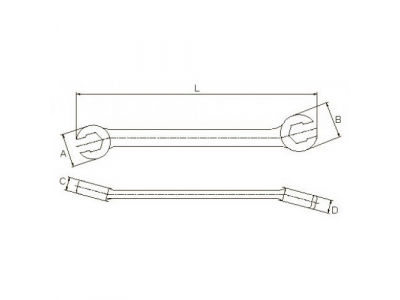 Ключ разрезной 08х09 мм