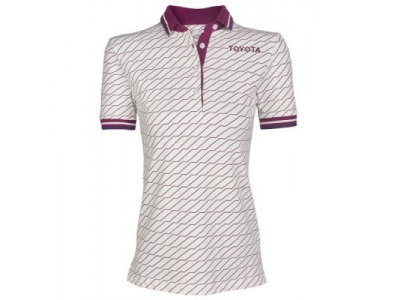 Женская рубашка поло Toyota Ladies Polo Shirt, Weekend, White/Lilac, артикул TMSUV1L01S00 от Toyota Женская рубашка поло Toyota Ladies Polo Shirt, Weekend, White/Lilac, артикул TMSUV1L01S00